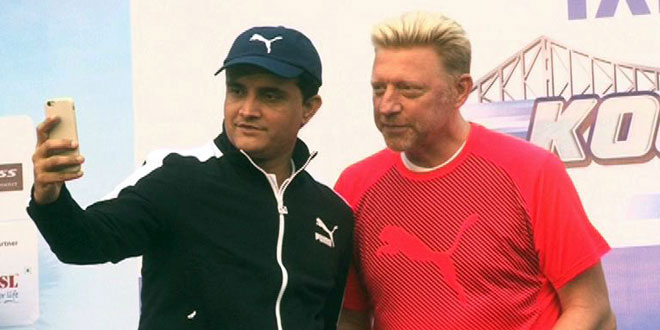 Boris Becker Sourav Ganguly